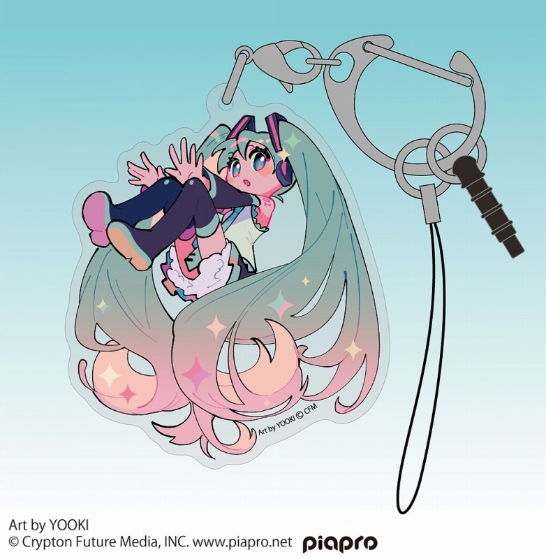 初音ミク アクリルマルチキーホルダー YOOKI Ver. 画像 2 | AniSmile