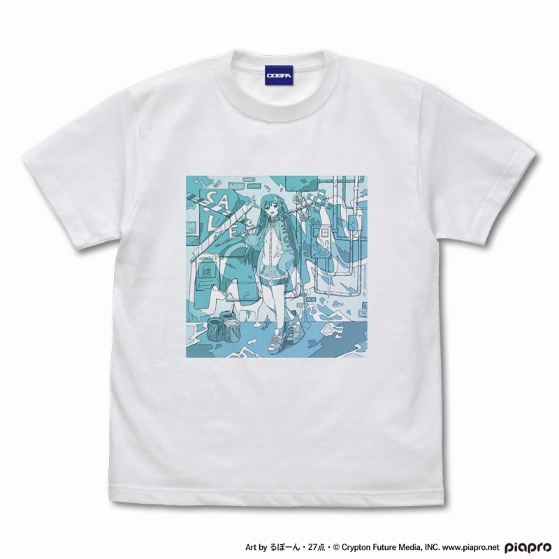 初音ミク Tシャツ るぼーん・27点・ Ver./WHITE-M - 公式商品画像 | AniSmile