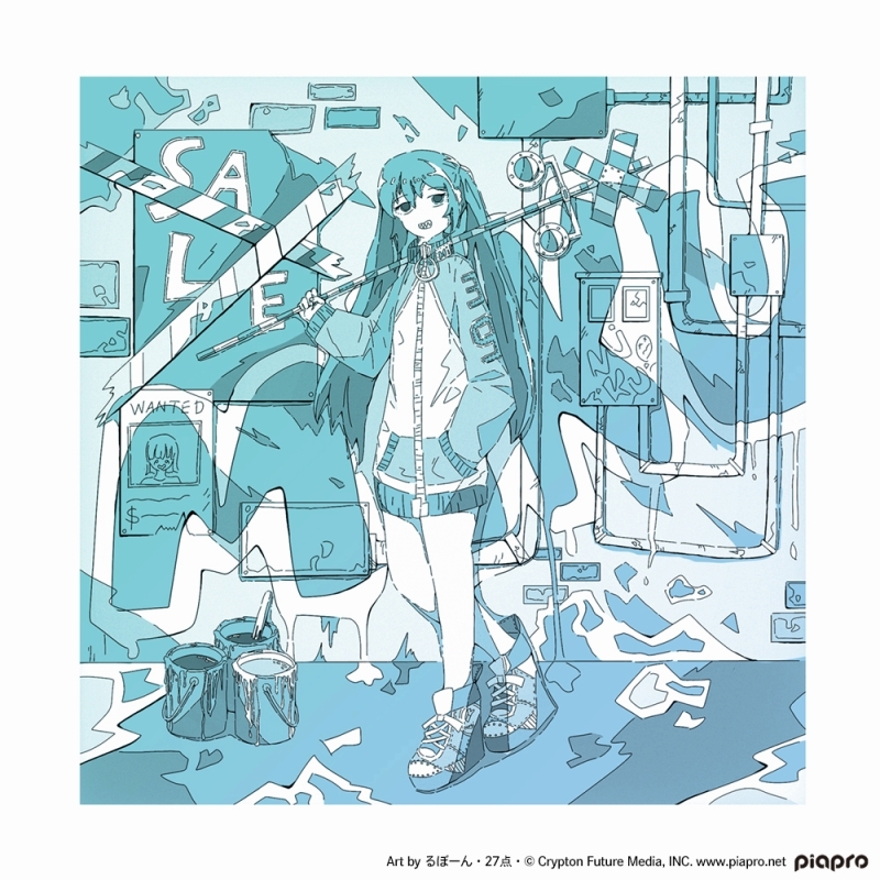 初音ミク Tシャツ るぼーん・27点・ Ver./WHITE-S 画像 2 | AniSmile