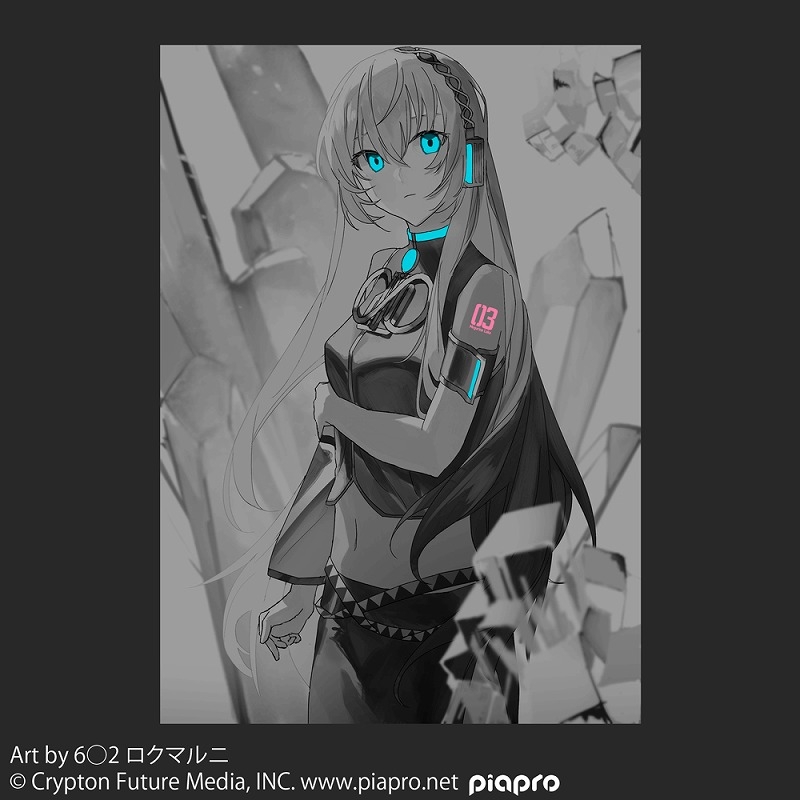 巡音ルカ Tシャツ 6〇2 ロクマルニ Ver./SUMI-S 画像 2 | AniSmile