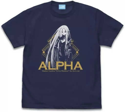 陰の実力者になりたくて! 七陰のアルファ Tシャツ/INDIGO-L - 公式商品画像 | AniSmile