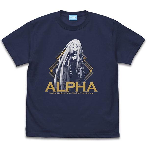陰の実力者になりたくて! 七陰のアルファ Tシャツ/INDIGO-M - 公式商品画像 | AniSmile