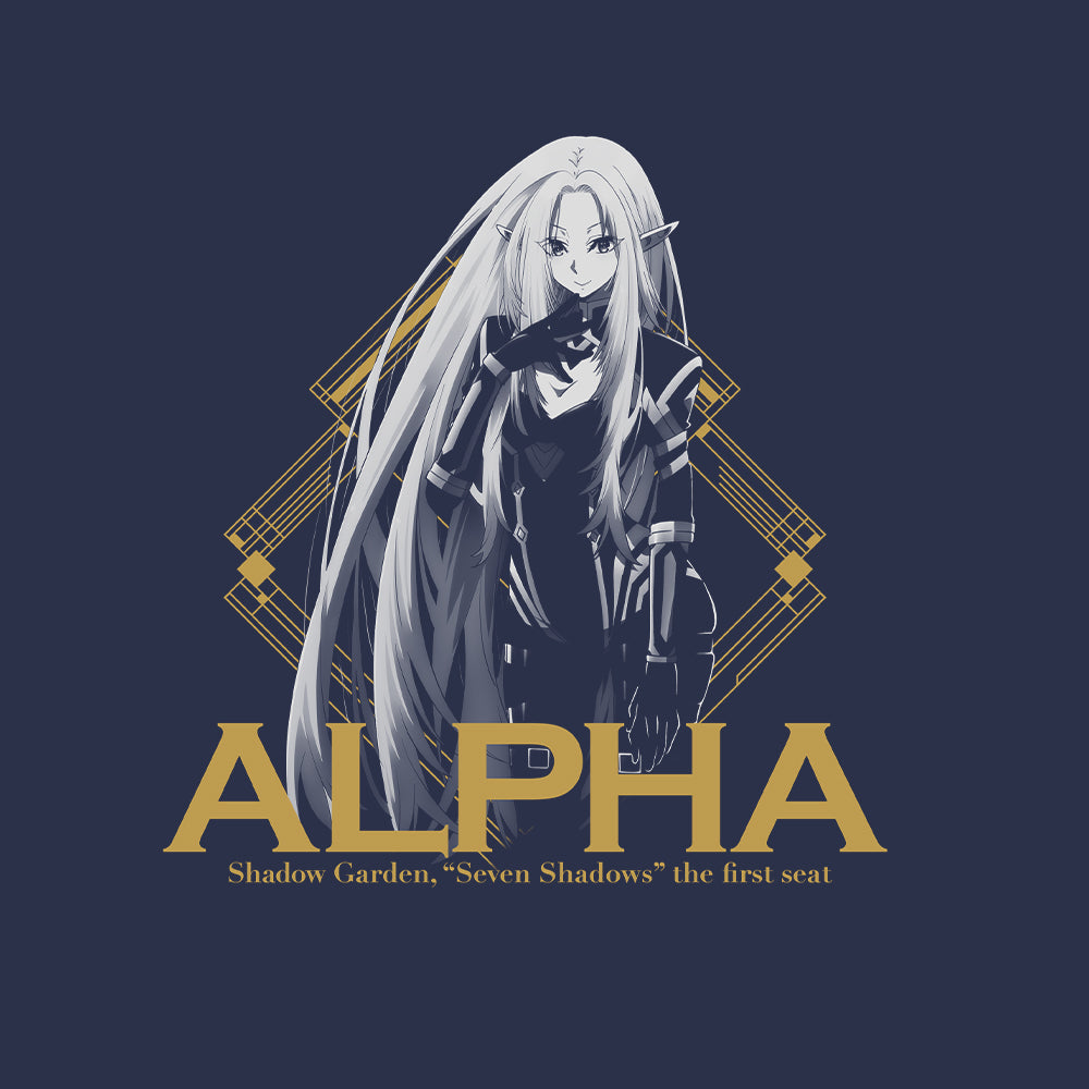 陰の実力者になりたくて! 七陰のアルファ Tシャツ/INDIGO-S 画像 2 | AniSmile