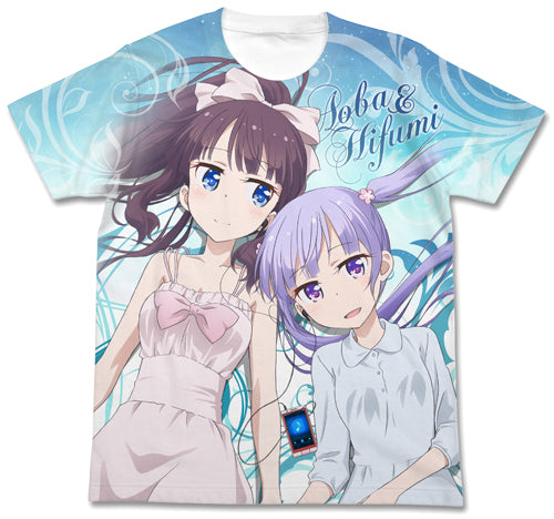 NEW GAME!! 青葉&ひふみフルグラフィックTシャツ/WHITE-S - 公式商品画像 | AniSmile