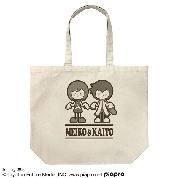 MEIKO&KAITO ラージトート あと Ver./NATURAL - 公式商品画像 | AniSmile
