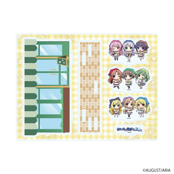 アクリルジオラマ「夜明け前より瑠璃色な」01/集合デザイン カフェver.(ミニキャライラスト) - 公式商品画像 | AniSmile