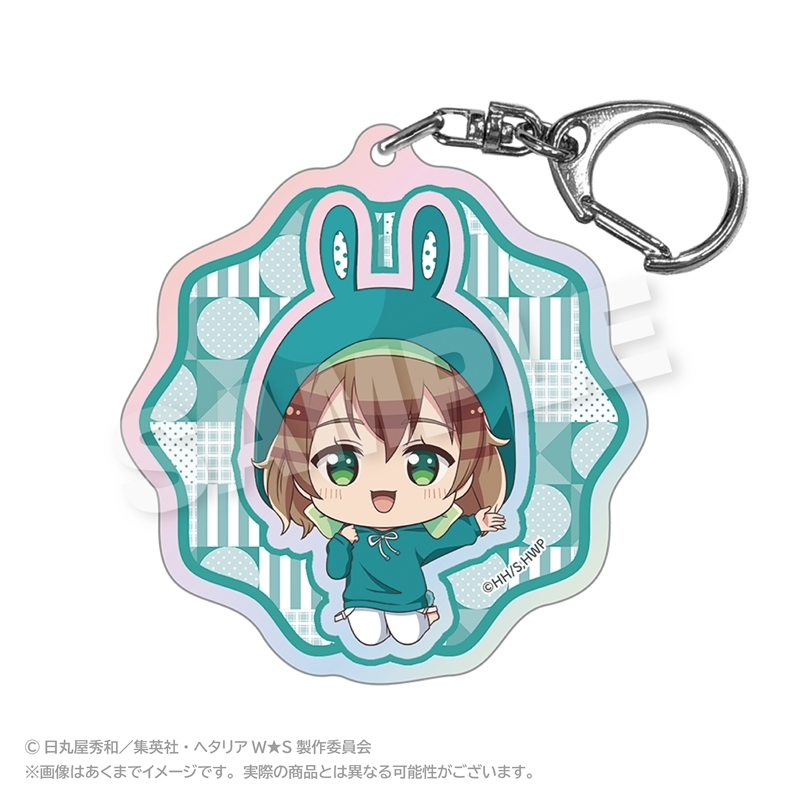 ヘタリア World★Stars ホログラムキーホルダー アニマルパーカーver. ベルギー - 公式商品画像 | AniSmile