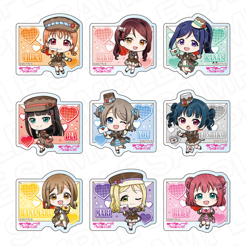 ラブライブ!サンシャイン!! アクリルバッジ メッセンジャー デフォルメ ver. - AniSmile