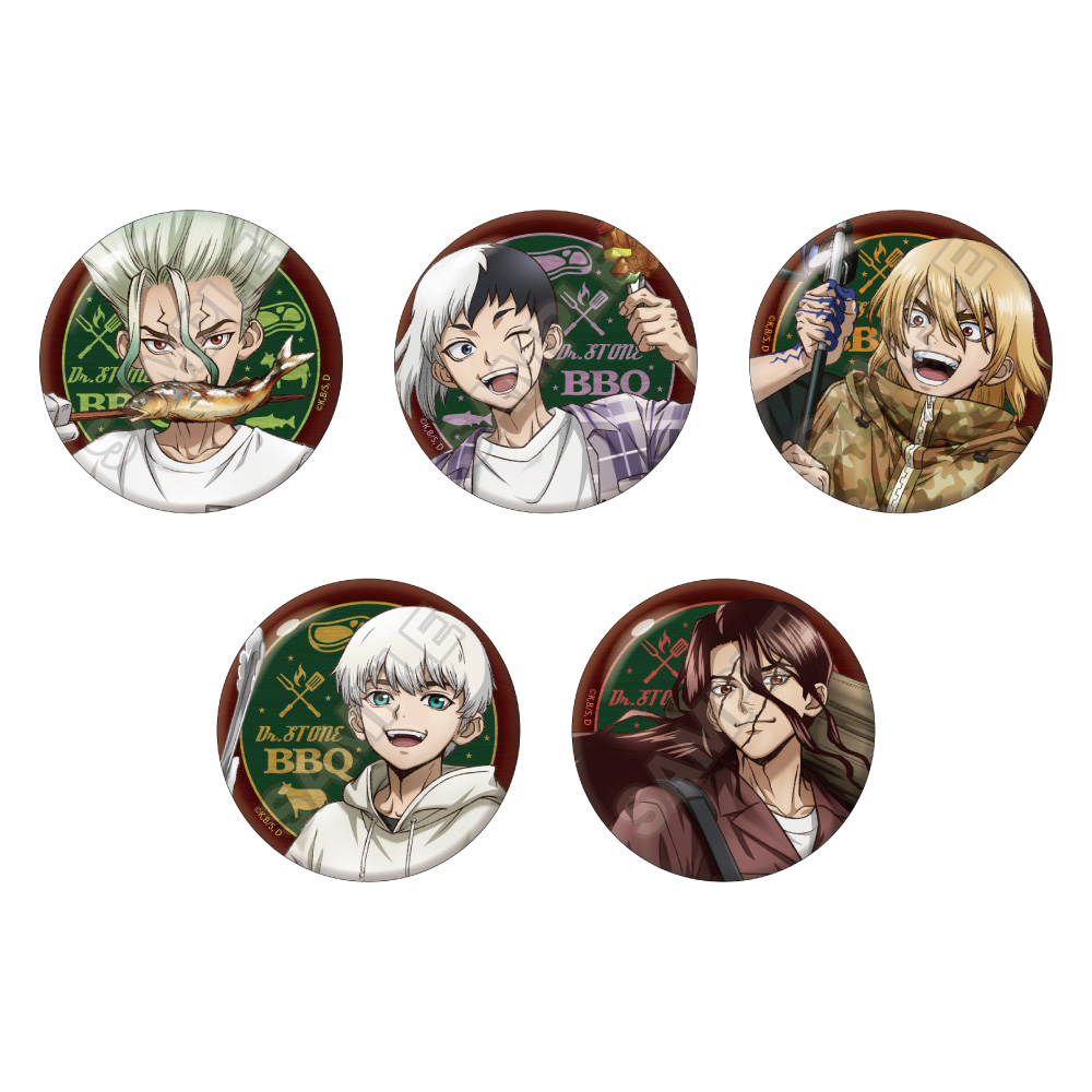 Dr.STONE バーベキュー 缶バッジ ※1BOX=5入 画像 6 | AniSmile