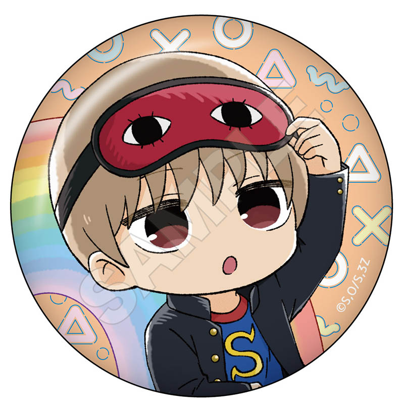 3年Z組銀八先生 虹 グリッター缶バッジ ※1BOX=9入 画像 6 | AniSmile