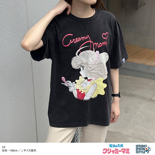 魔法の天使クリィミーマミ スタジオぴえろスタイル ヴィンテージ風Tシャツ クリィミーマミ L - 公式商品画像 | AniSmile