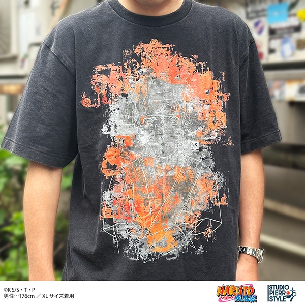 スタジオぴえろスタイル ヴィンテージ風Tシャツ うずまきナルト L - 公式商品画像 | AniSmile