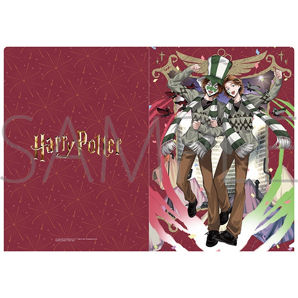 ハリーポッター クリアファイル/クィディッチ(フレッド&ジョージ・ウィーズリー) - 公式商品画像 | AniSmile