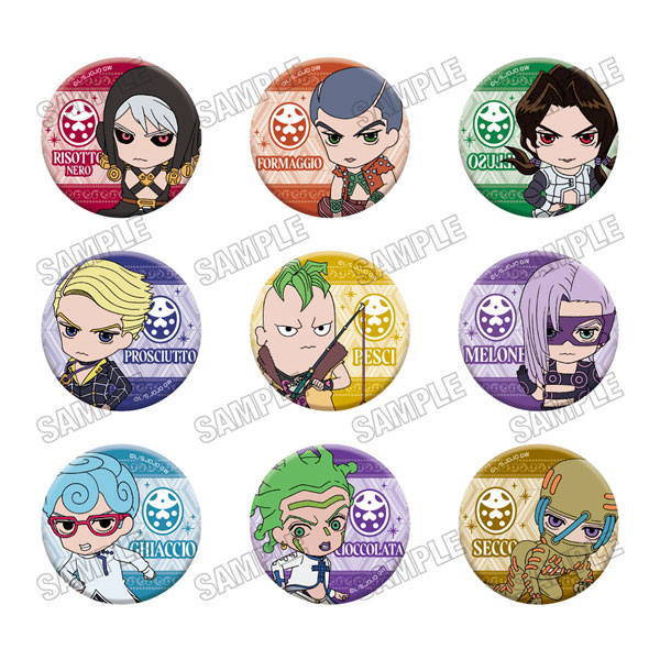 アニメ『ジョジョの奇妙な冒険 黄金の風』 ミニキャラ缶バッジコレクション【RE】vol.3 - AniSmile