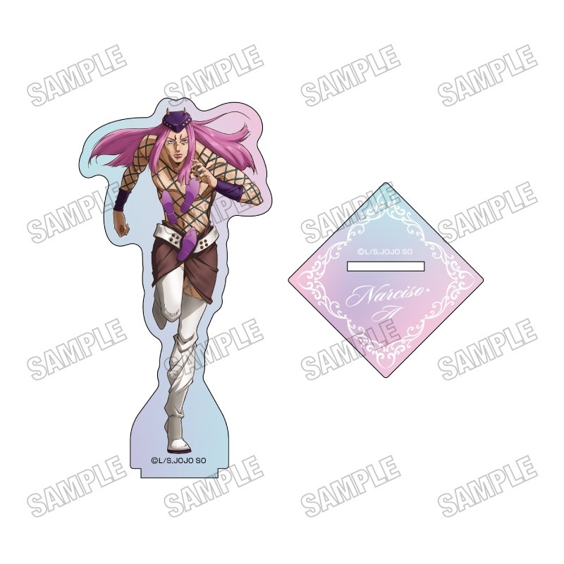 アニメ『ジョジョの奇妙な冒険 ストーンオーシャン』 描き下ろしオーロラアクリルスタンド【AM2026】②ナルシソ・A - 公式商品画像 | AniSmile
