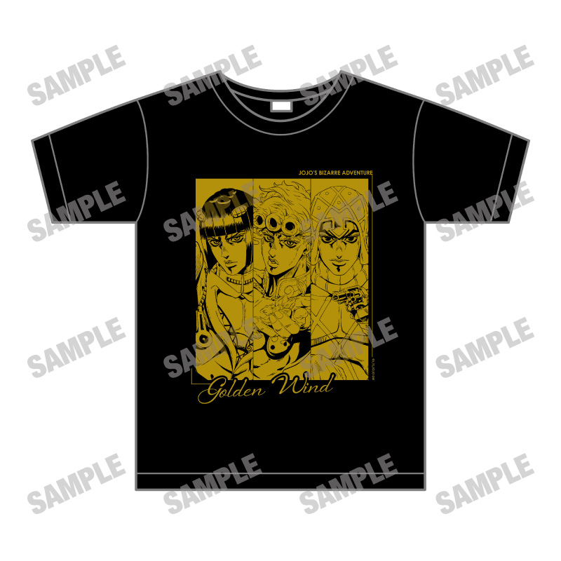 アニメ『ジョジョの奇妙な冒険 黄金の風』 描き下ろしTシャツ【AM2026】 画像 2 | AniSmile