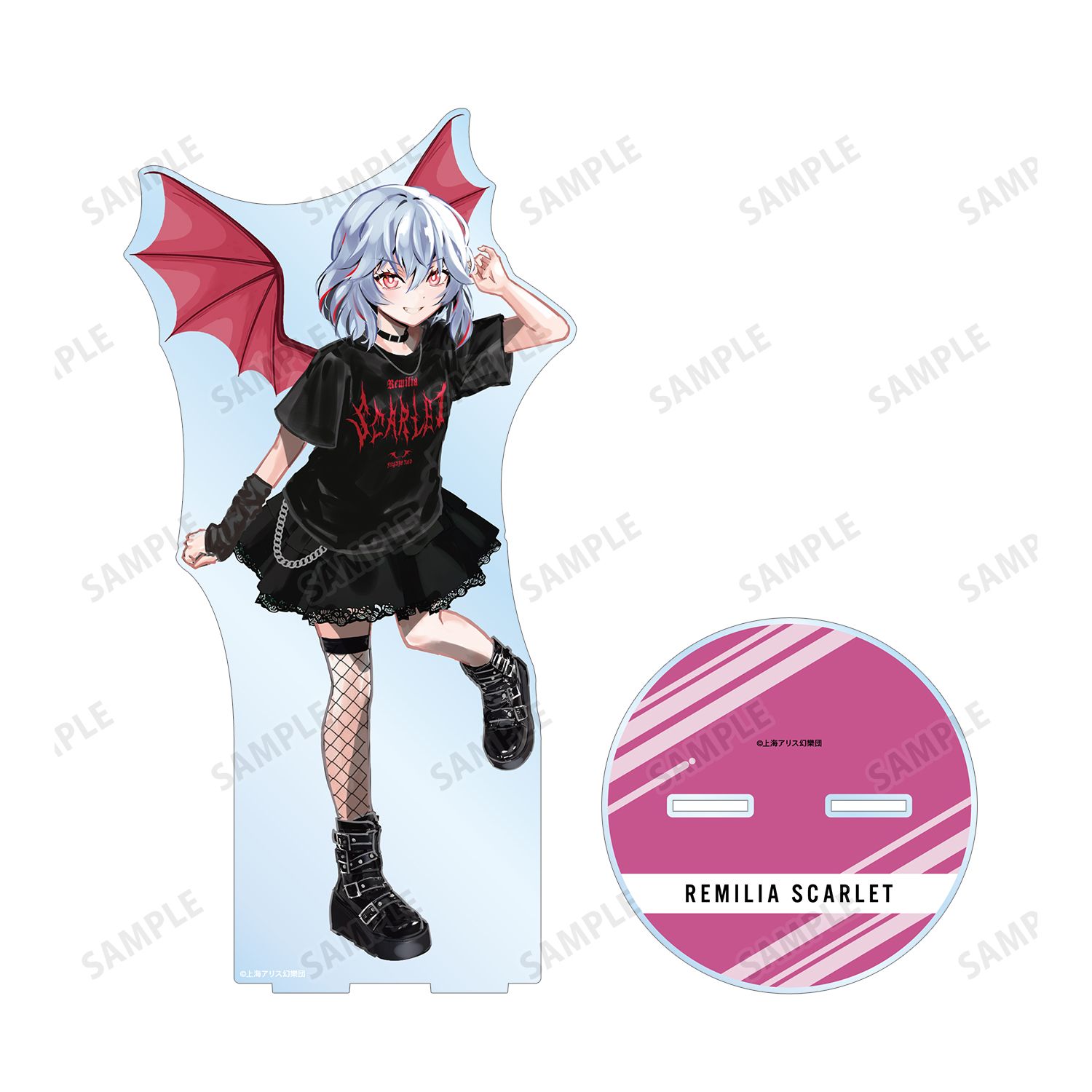 東方Project 松本能人イラスト レミリア・スカーレット 現代風ファッションver. 特大アクリルスタンド 画像 3 | AniSmile
