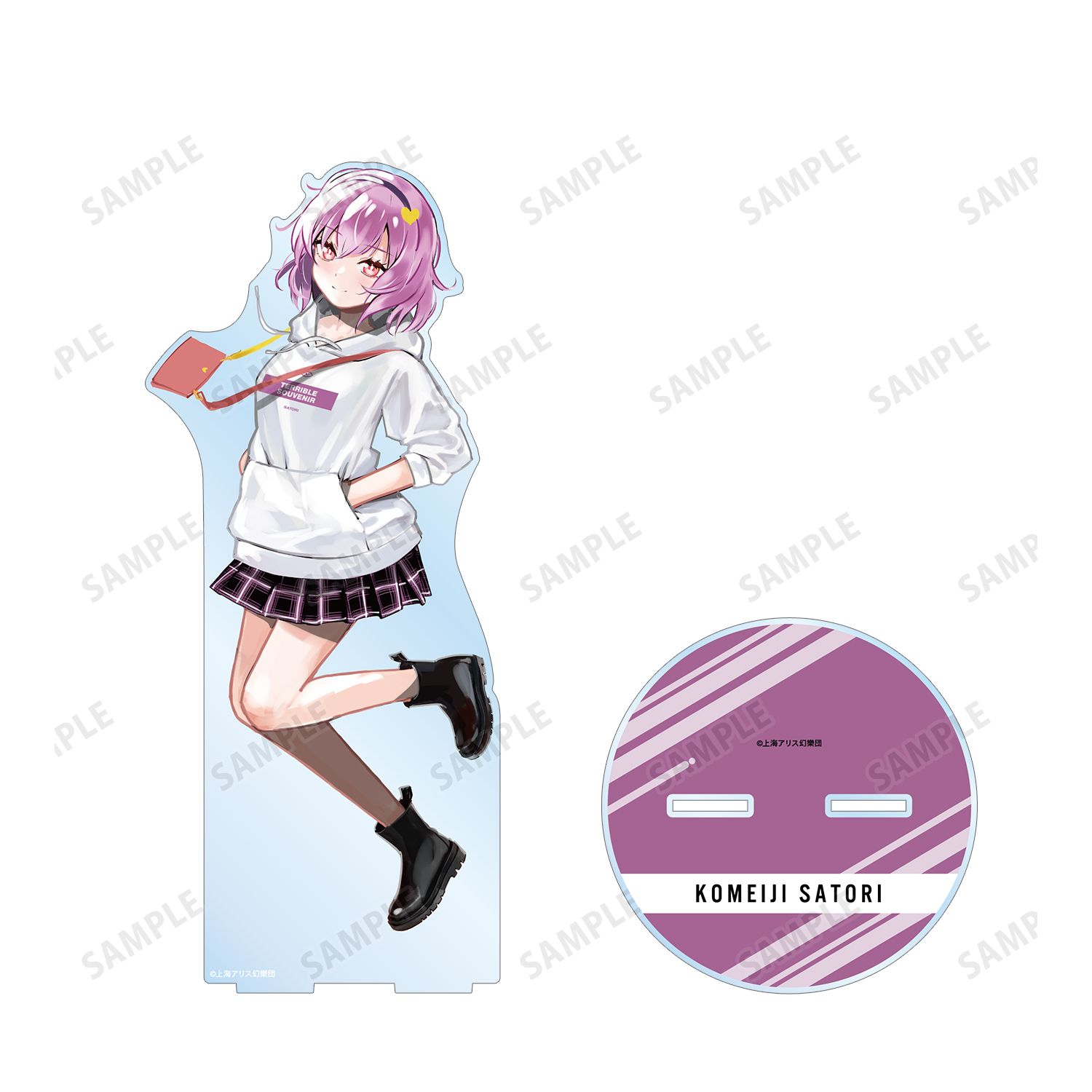 東方Project 松本能人イラスト 古明地さとり 現代風ファッションver. 特大アクリルスタンド 画像 3 | AniSmile