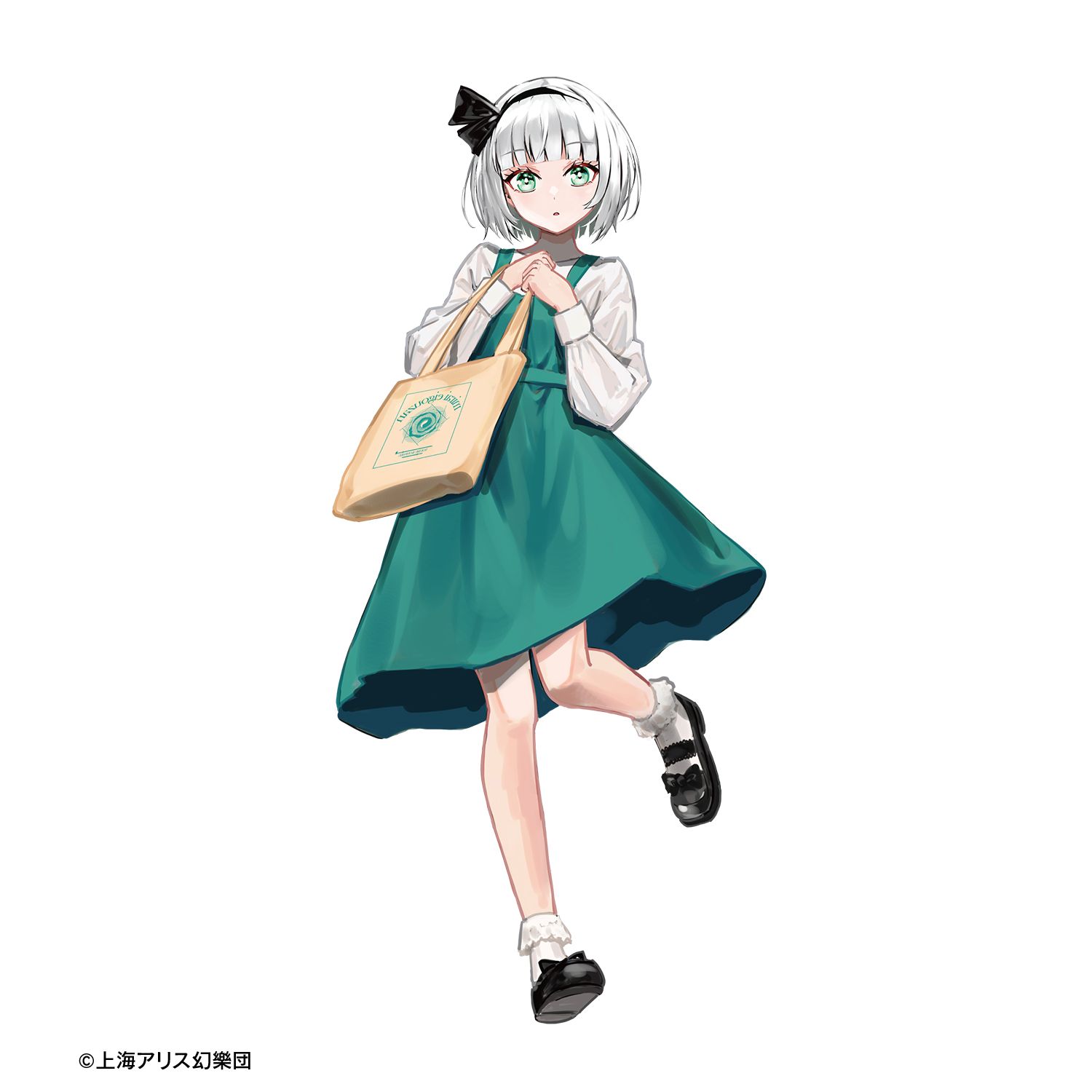 東方Project 松本能人イラスト 現代風ファッションver. 魂魄妖夢 着用トートバッグ 画像 4 | AniSmile