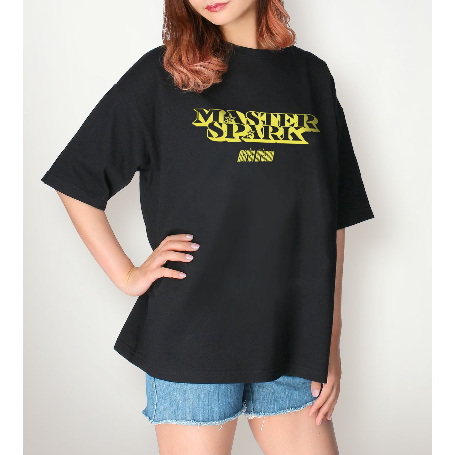 東方Project 松本能人イラスト 現代風ファッションver. 霧雨魔理沙 着用BIGシルエットTシャツユニセックス(サイズ/L) 画像 5 | AniSmile