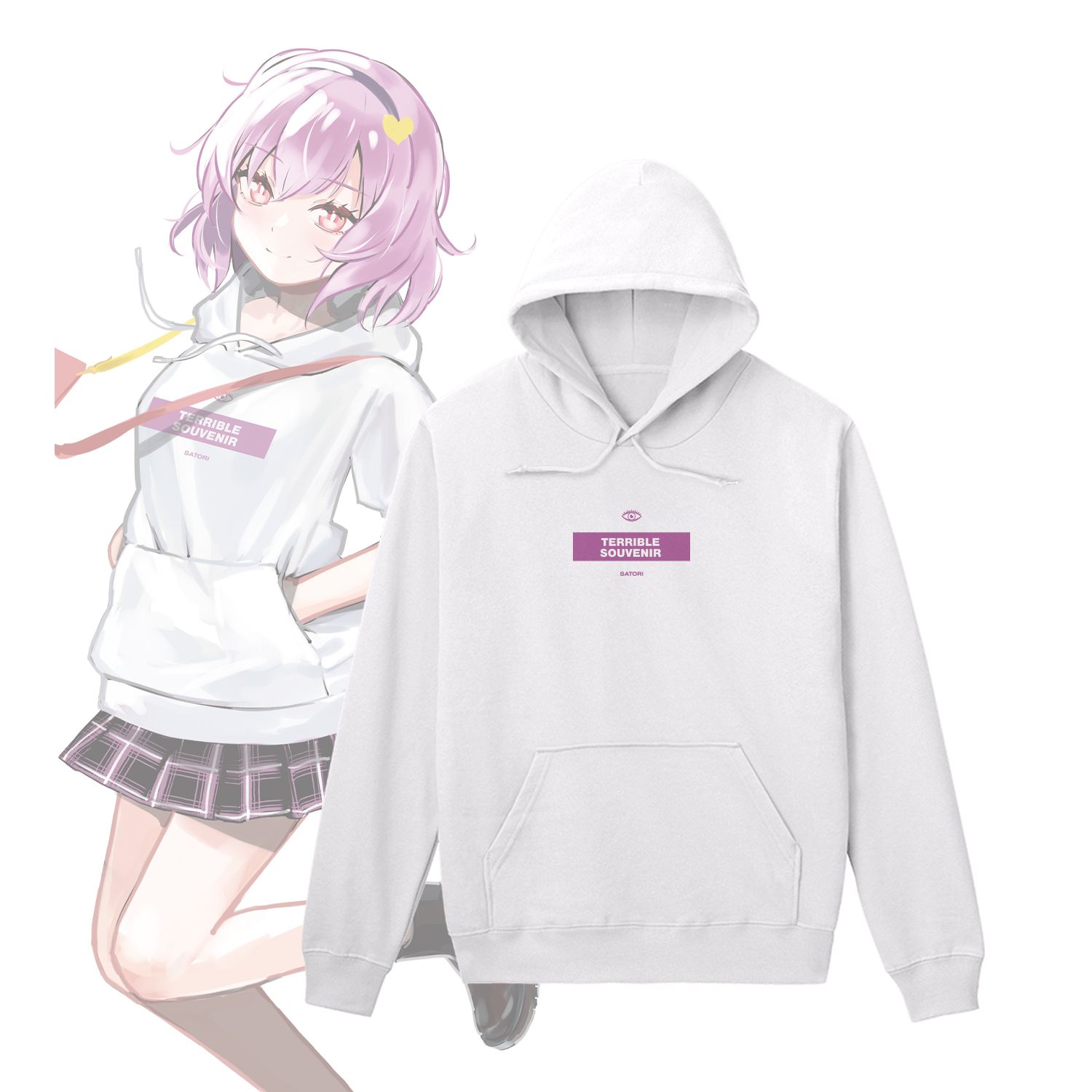 東方Project 松本能人イラスト 現代風ファッションver. 古明地さとり 着用パーカーレディース(サイズ/XL) - 公式商品画像 | AniSmile