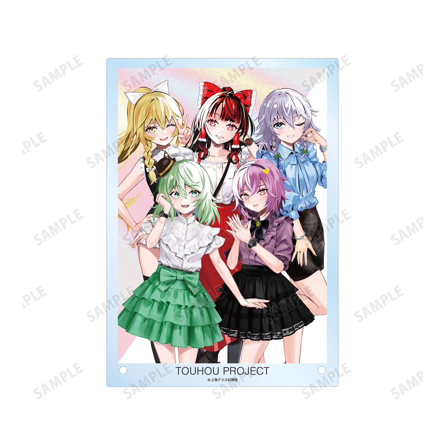 東方Project 松本能人イラスト ウォッチコーデver. 集合 A5アクリルパネル 画像 5 | AniSmile