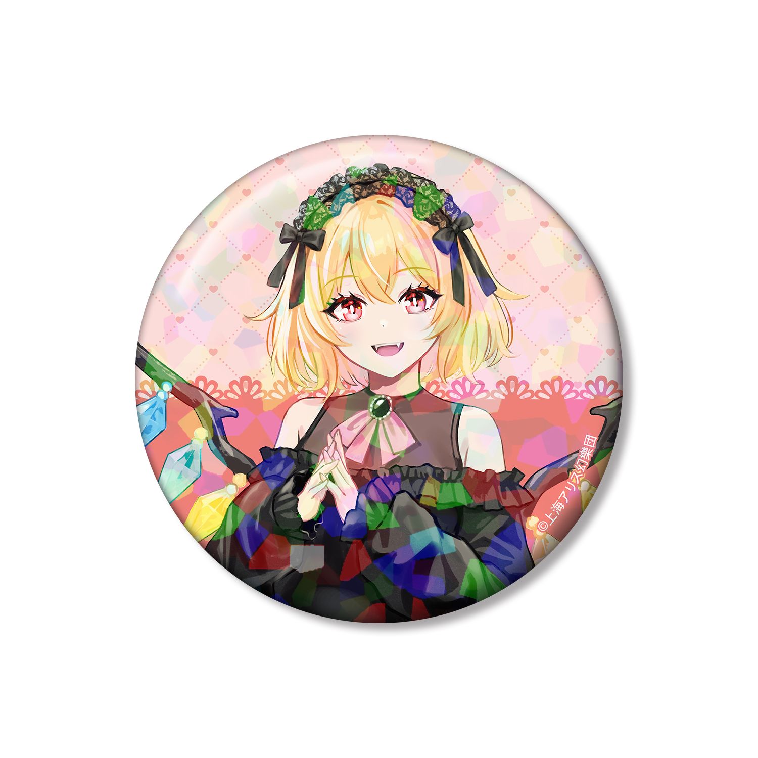 東方Project 松本能人イラスト フランドール・スカーレット ガーリーファッションver. 75mmホログラム缶バッジ - 公式商品画像 | AniSmile