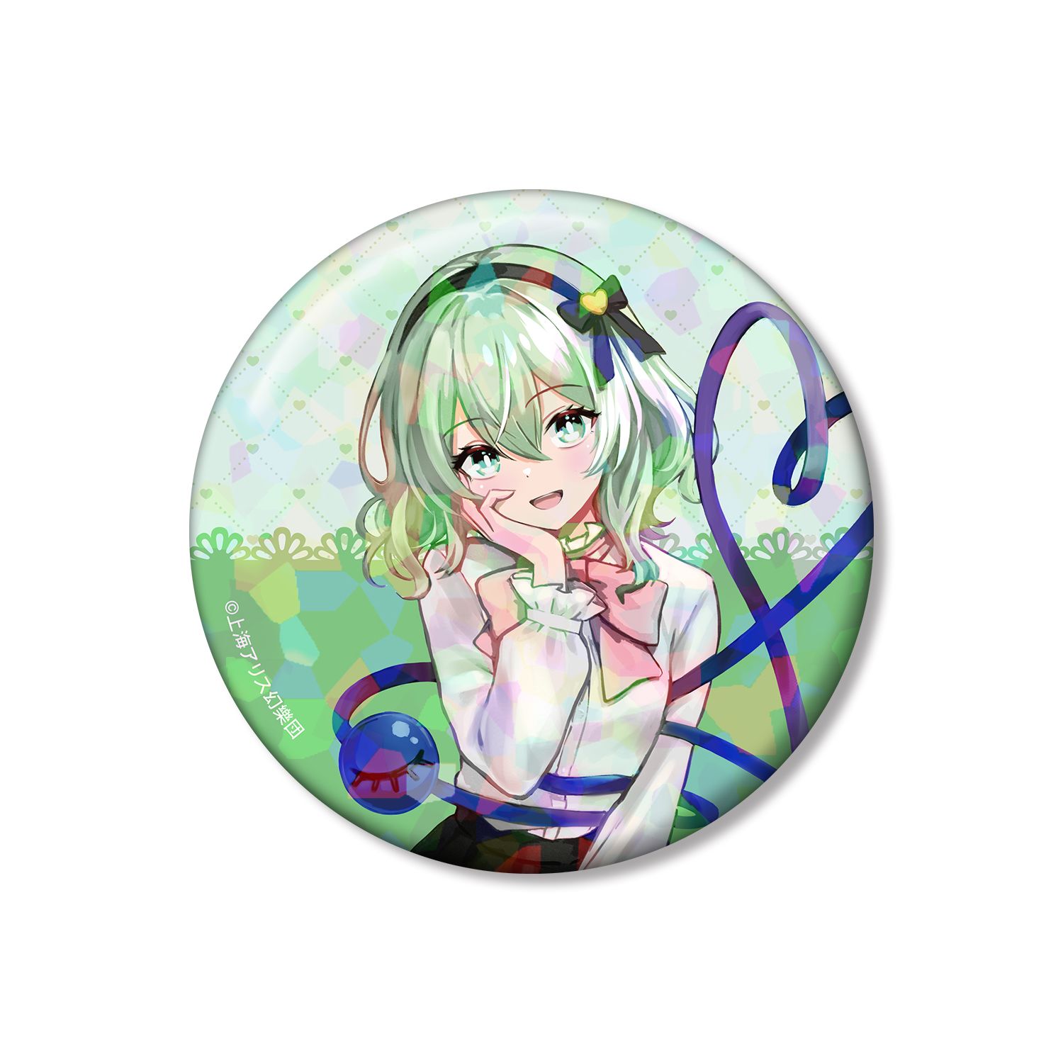 東方Project 松本能人イラスト 古明地こいし ガーリーファッションver. 75mmホログラム缶バッジ - 公式商品画像 | AniSmile