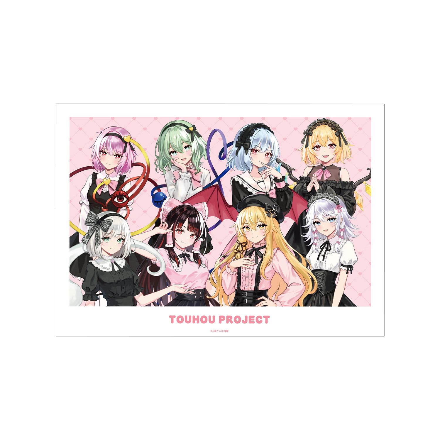 東方Project 松本能人イラスト 集合 ガーリーファッションver. A3マット加工ポスター - 公式商品画像 | AniSmile
