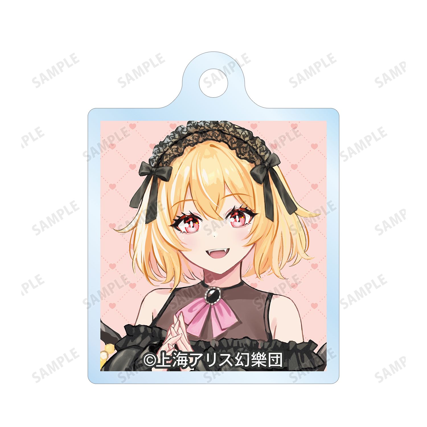 東方Project 松本能人イラスト フランドール・スカーレット ガーリーファッションver. 2連ワイヤーアクリルキーホルダー 画像 3 | AniSmile