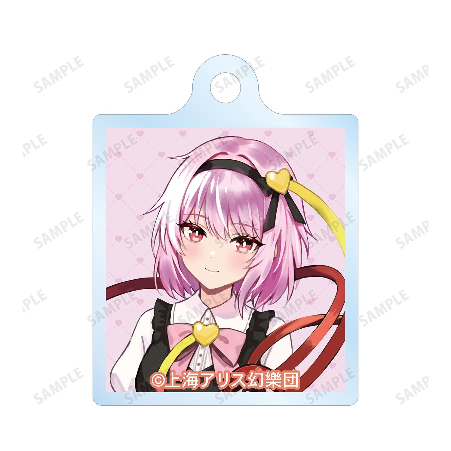東方Project 松本能人イラスト 古明地さとり ガーリーファッションver. 2連ワイヤーアクリルキーホルダー 画像 3 | AniSmile