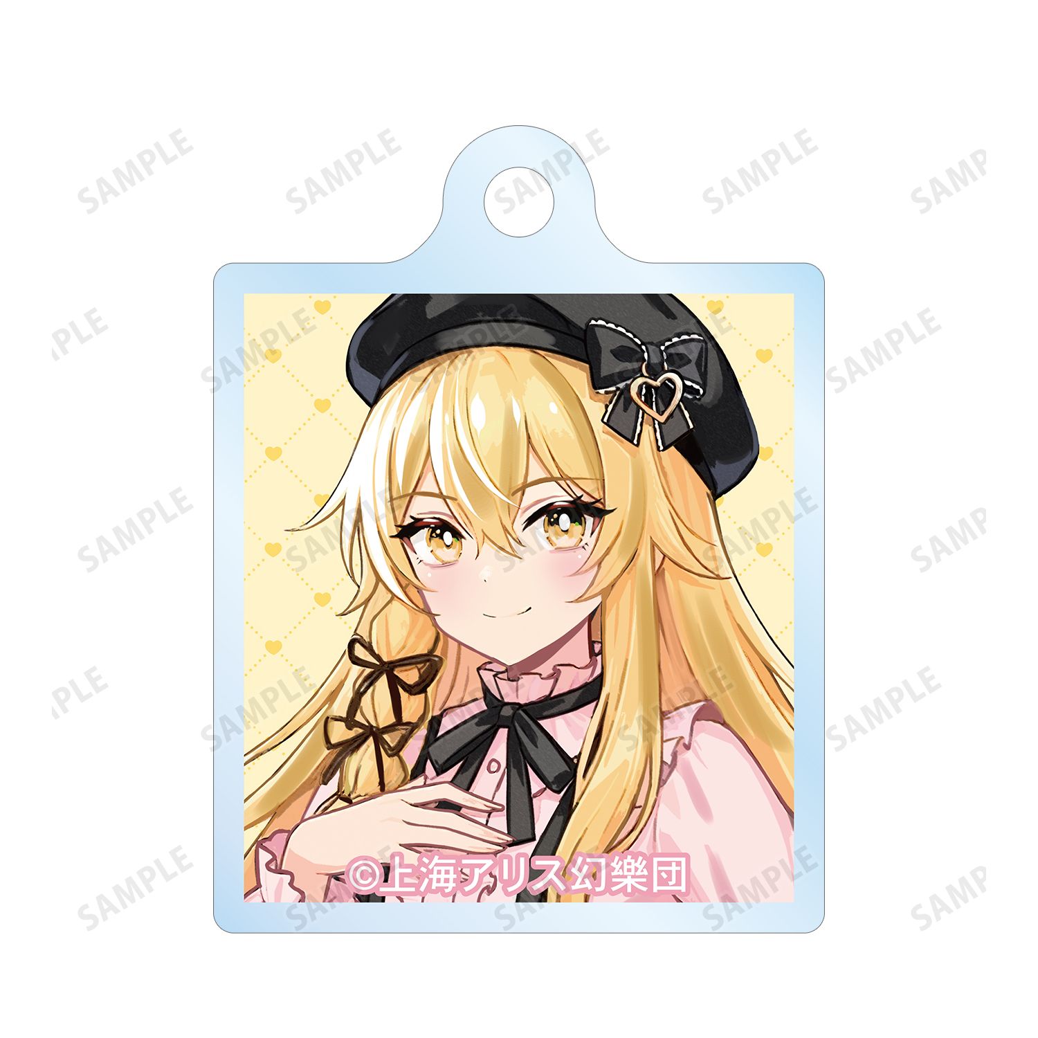 東方Project 松本能人イラスト 霧雨魔理沙 ガーリーファッションver. 2連ワイヤーアクリルキーホルダー 画像 4 | AniSmile