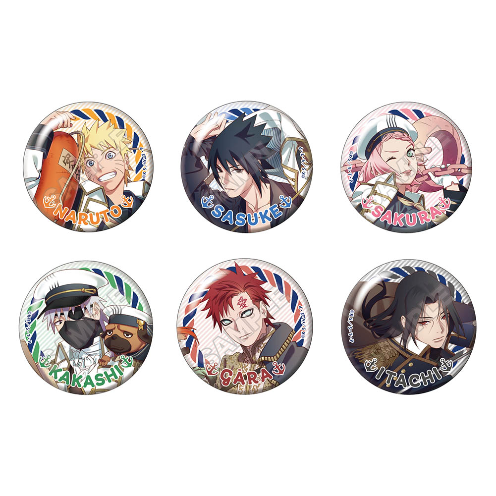 NARUTO -ナルト- 疾風伝 マリンルック 缶バッジ ※1BOX=6入 - 公式商品画像 | AniSmile