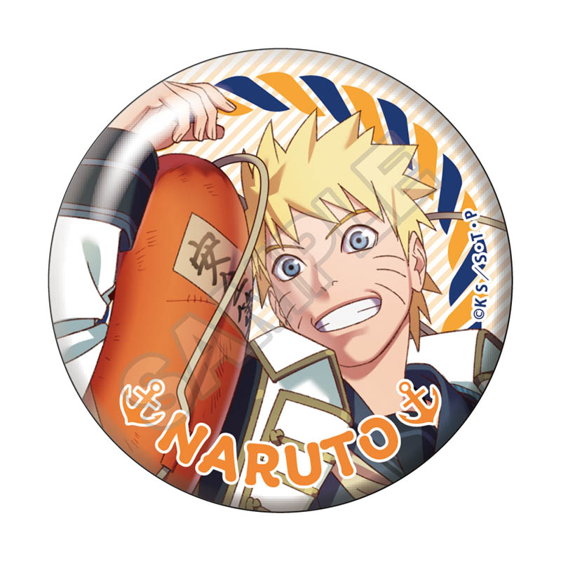 NARUTO -ナルト- 疾風伝 マリンルック 缶バッジ ※1BOX=6入 画像 2 | AniSmile