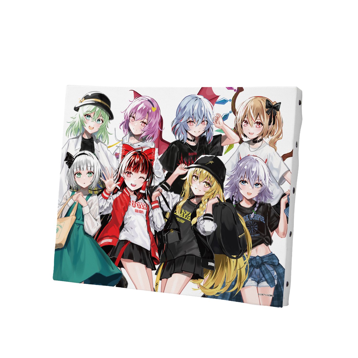 東方Project 松本能人イラスト 集合 現代風ファッションver. キャンバスボード 画像 4 | AniSmile