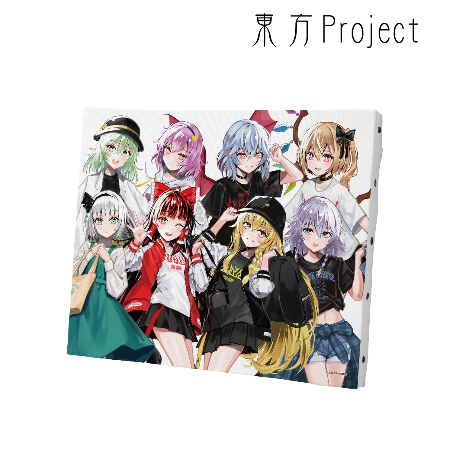 東方Project 松本能人イラスト 集合 現代風ファッションver. キャンバスボード 画像 5 | AniSmile