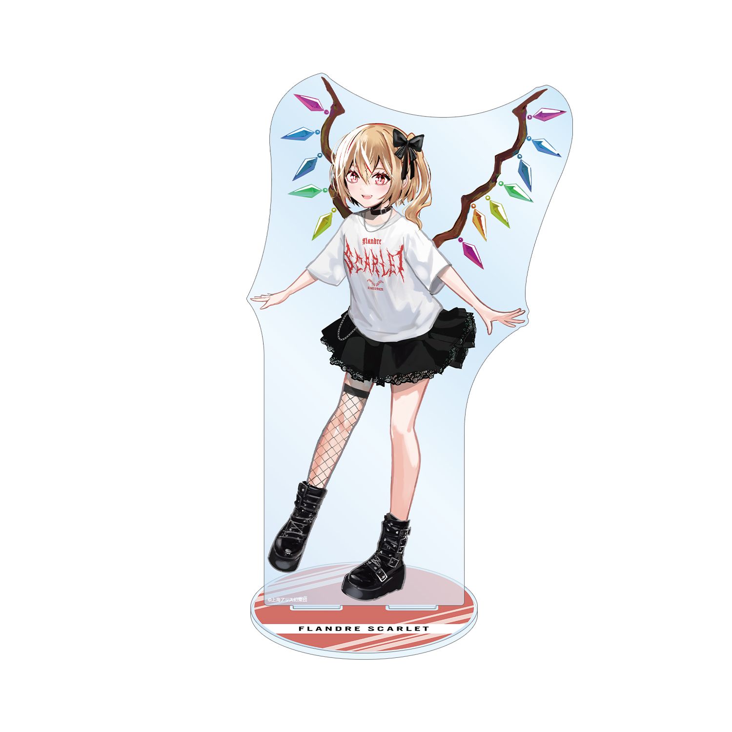 東方Project 松本能人イラスト フランドール・スカーレット 現代風ファッションver. 特大アクリルスタンド 画像 6 | AniSmile