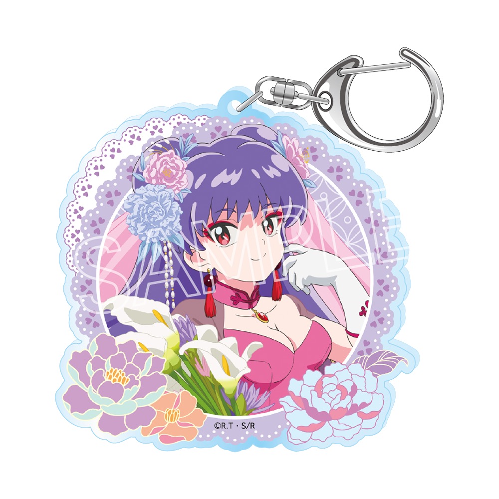らんま1/2 フラワーブーケ アクリルキーホルダー シャンプー - 公式商品画像 | AniSmile