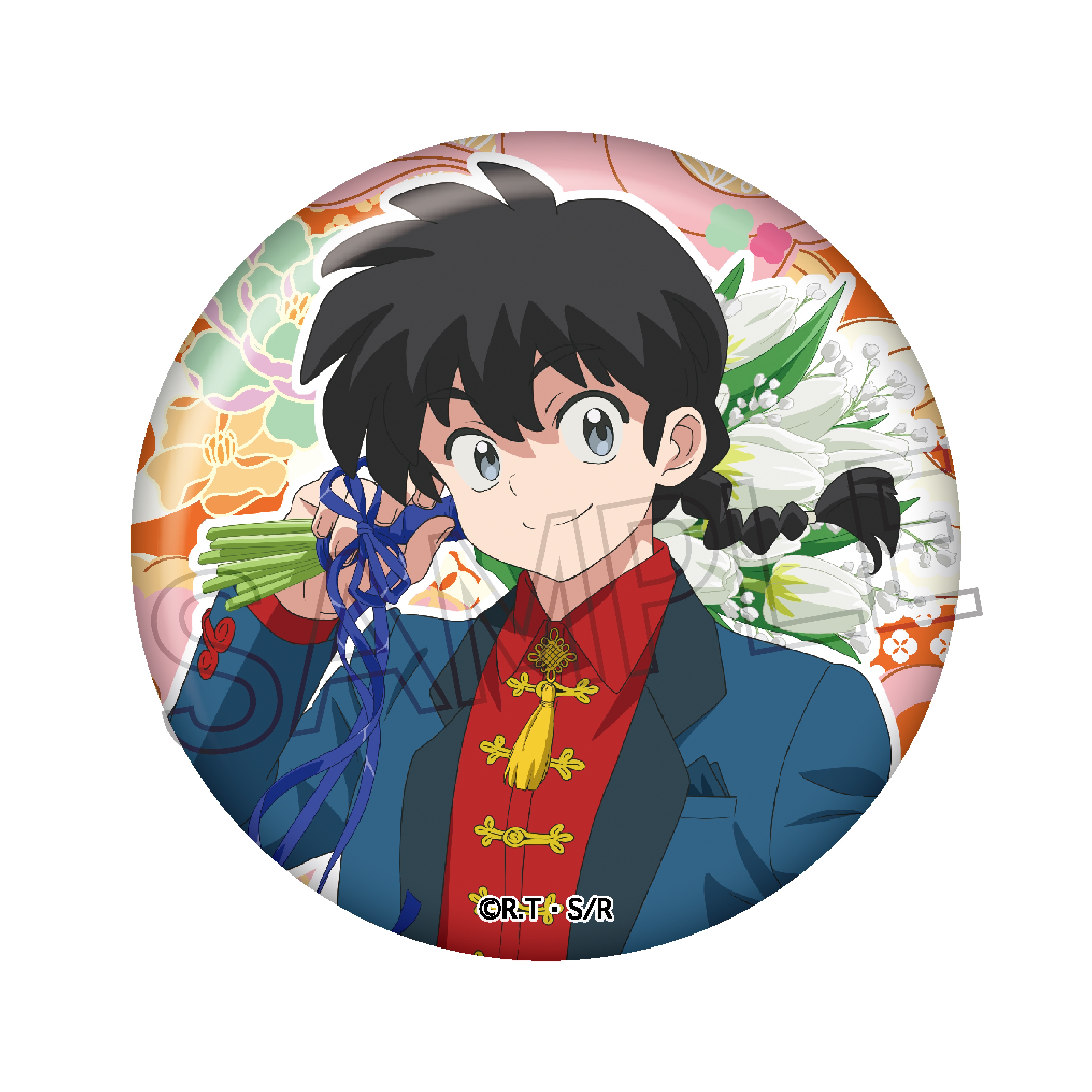 らんま1/2 フラワーブーケ 缶バッジ 単品 - 公式商品画像 | AniSmile