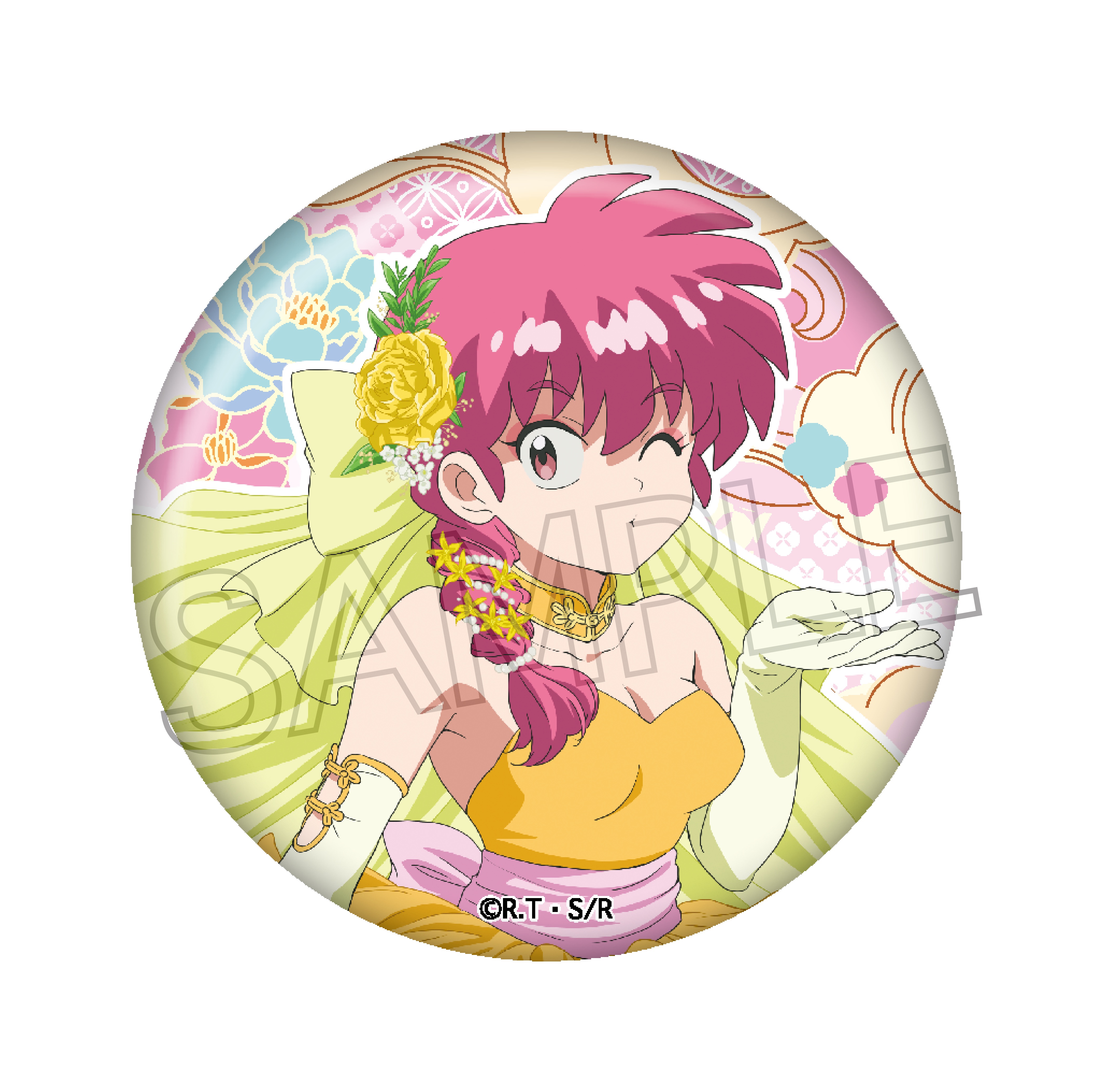 らんま1/2 フラワーブーケ 缶バッジ 単品 画像 2 | AniSmile