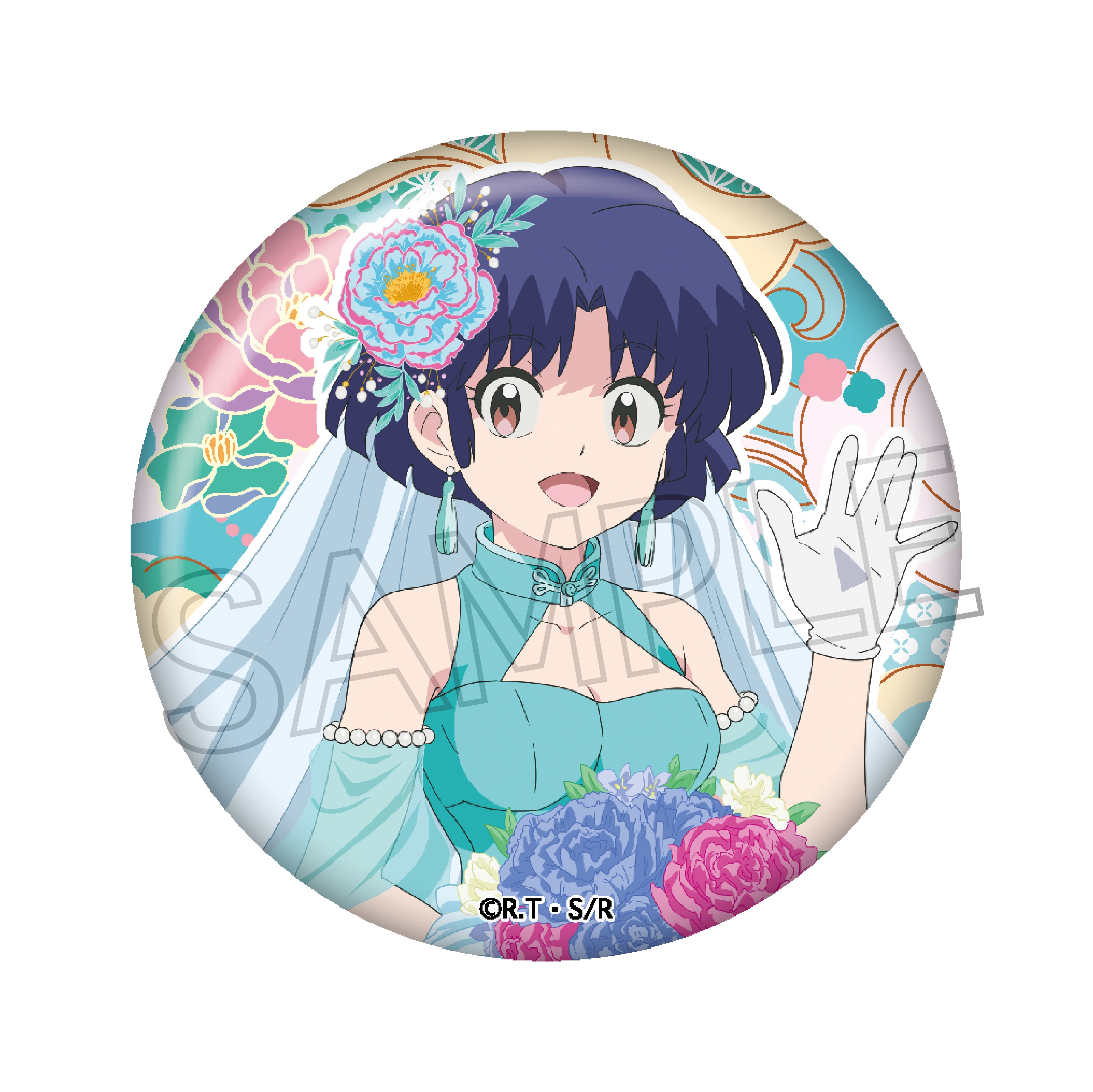 らんま1/2 フラワーブーケ 缶バッジ 単品 画像 3 | AniSmile