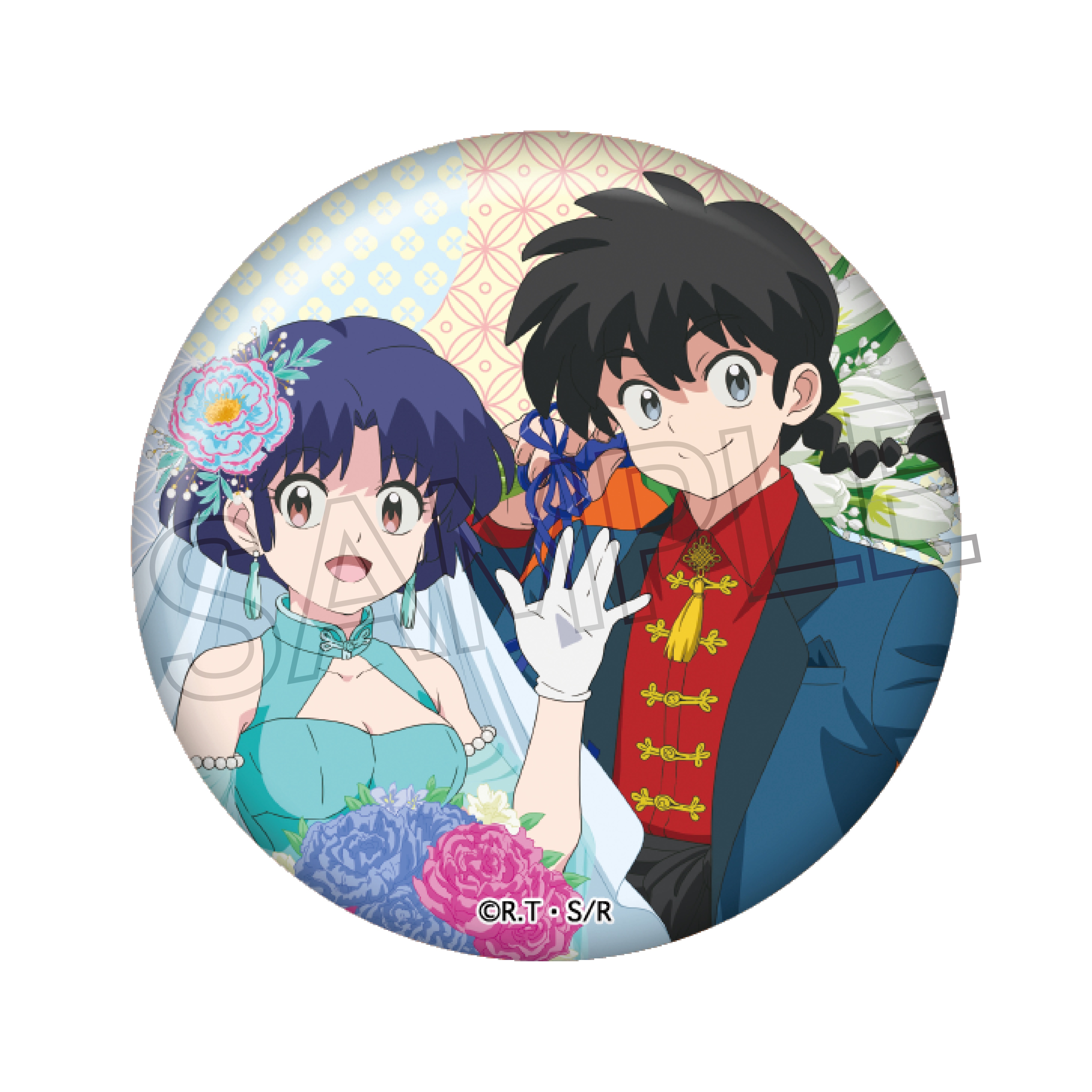らんま1/2 フラワーブーケ 缶バッジ 単品 画像 5 | AniSmile