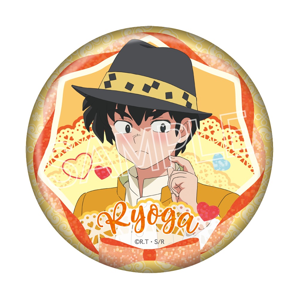 らんま1/2 フラワーブーケ キラキラ缶バッジ 響 良牙 - 公式商品画像 | AniSmile