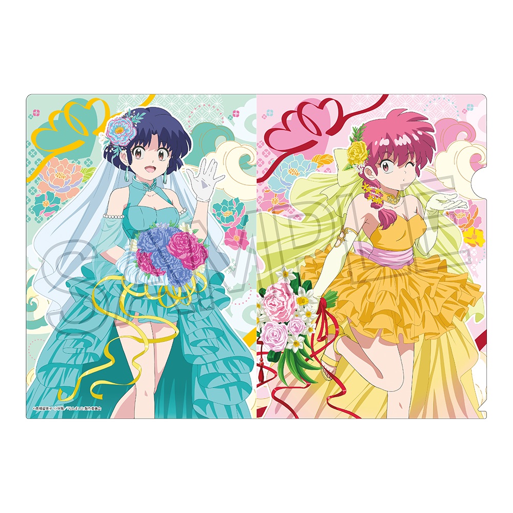 らんま1/2 フラワーブーケ クリアファイル らんま&あかね - 公式商品画像 | AniSmile