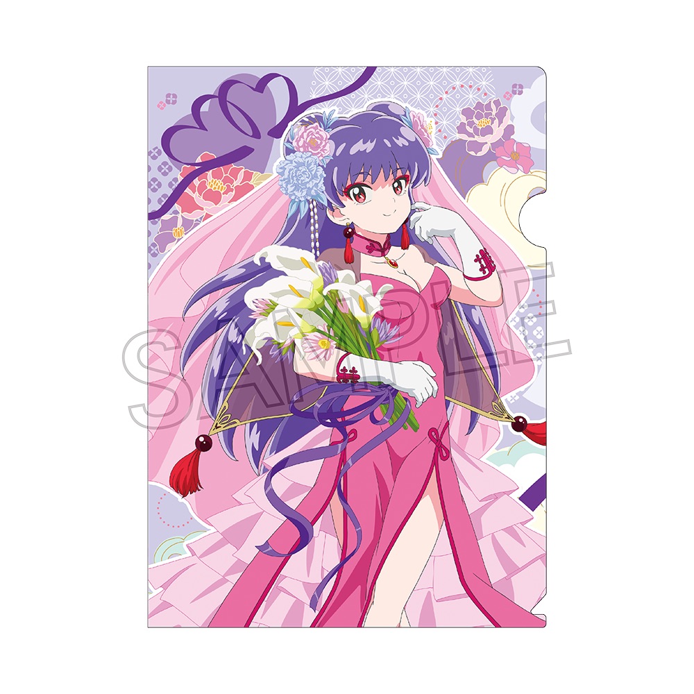 らんま1/2 フラワーブーケ クリアファイル シャンプー&集合 画像 2 | AniSmile