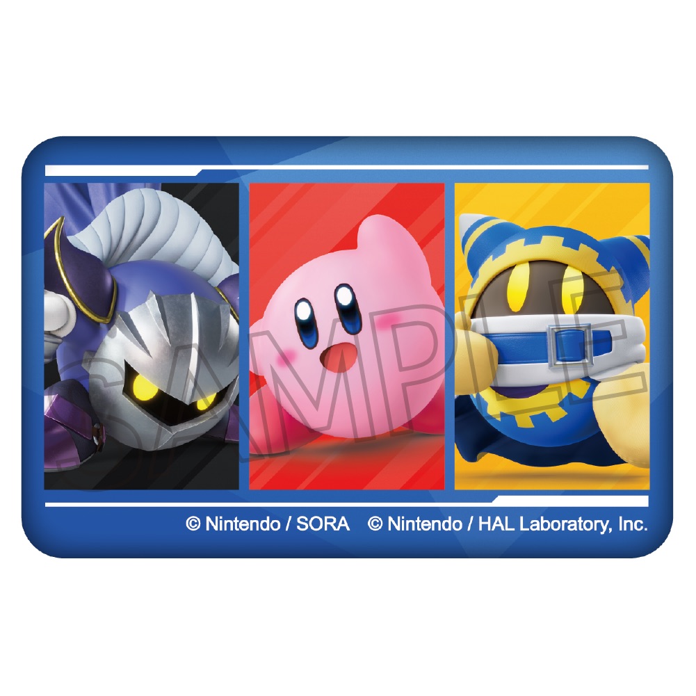 星のカービィ カービィのエアライダー ぷっくり缶バッジ D:ブルー - 公式商品画像 | AniSmile
