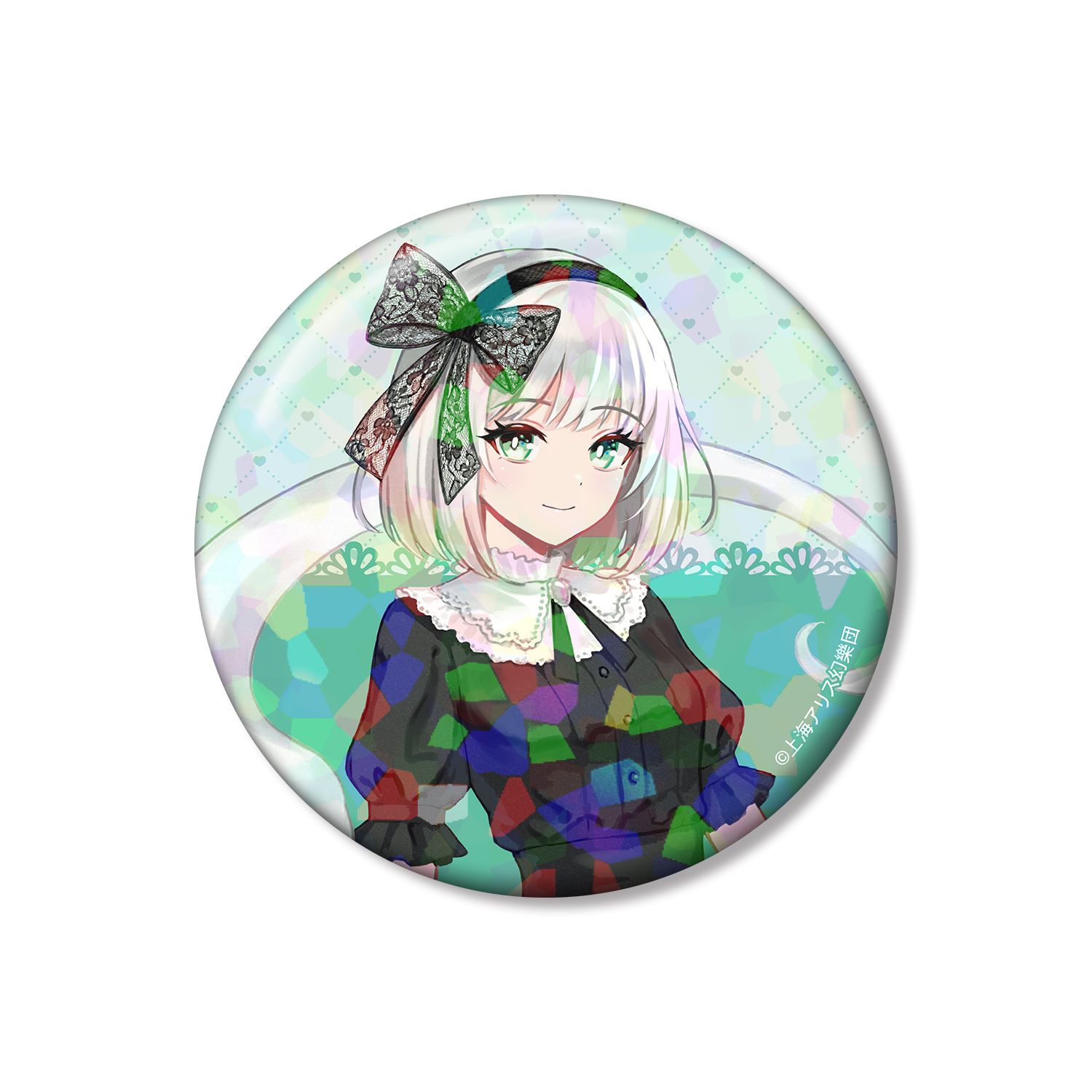 東方Project 松本能人イラスト 魂魄妖夢 ガーリーファッションver. 75mmホログラム缶バッジ 画像 4 | AniSmile