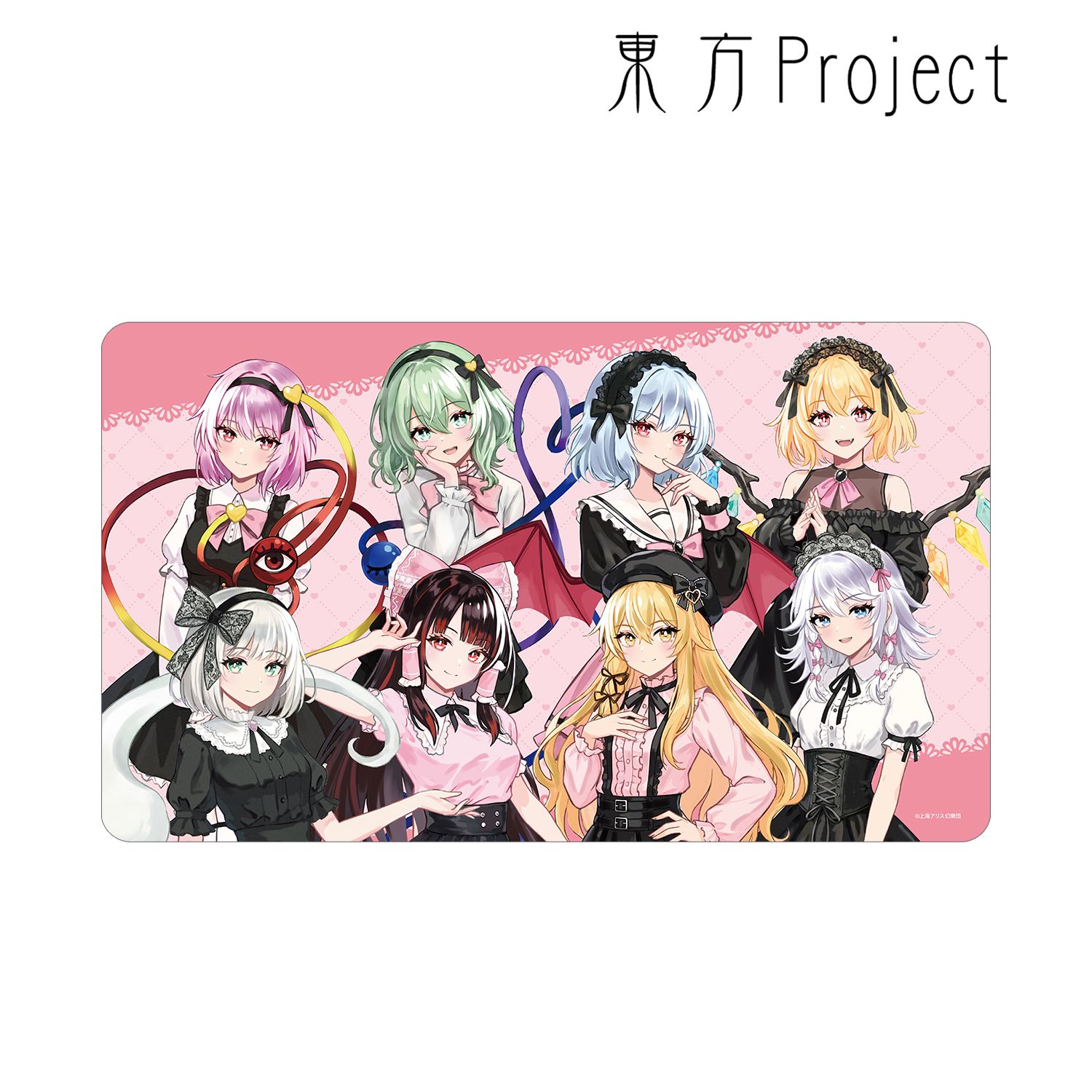 東方Project 松本能人イラスト 集合 ガーリーファッションver. マルチデスクマット 画像 5 | AniSmile