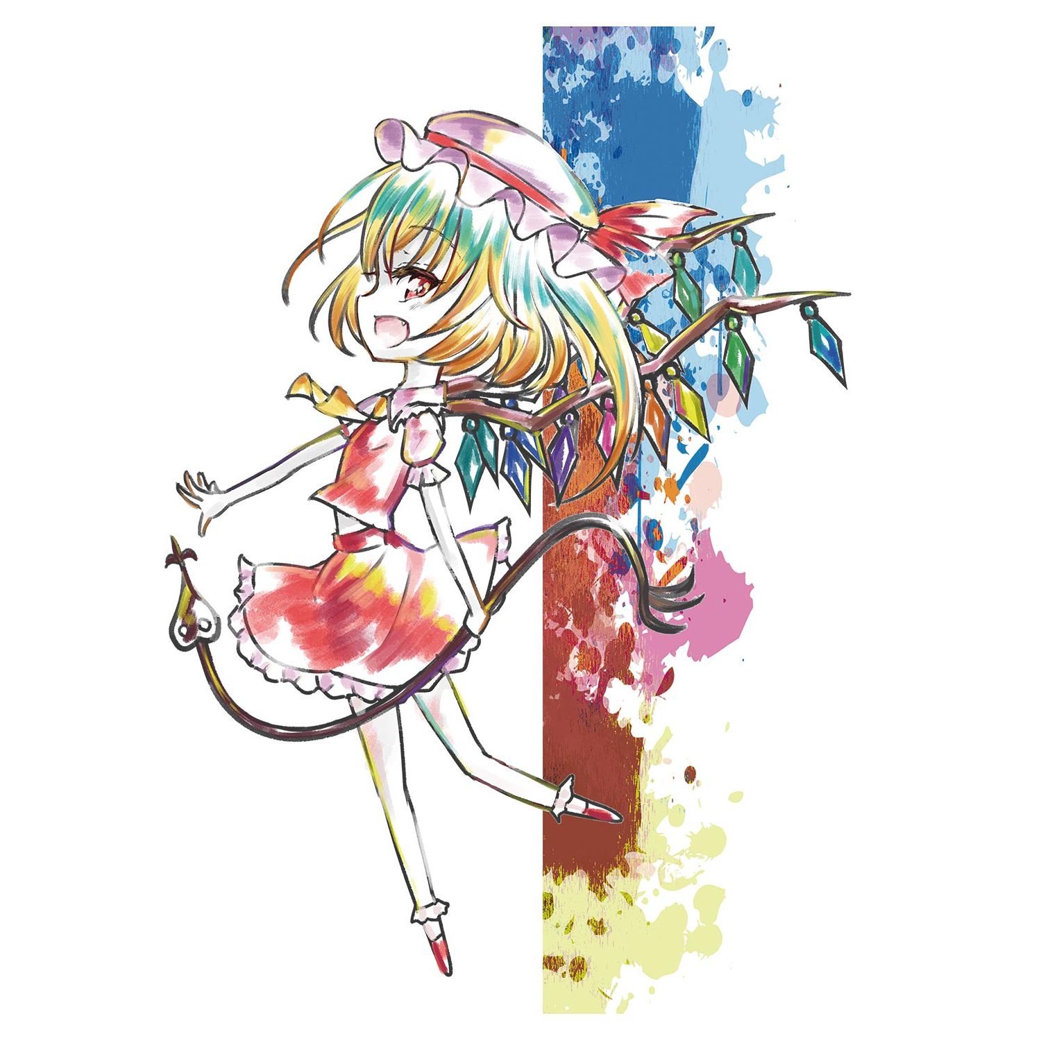 東方Project Ani-Art Tシャツ(フランドール・スカーレット)メンズ(サイズ/S) 画像 3 | AniSmile