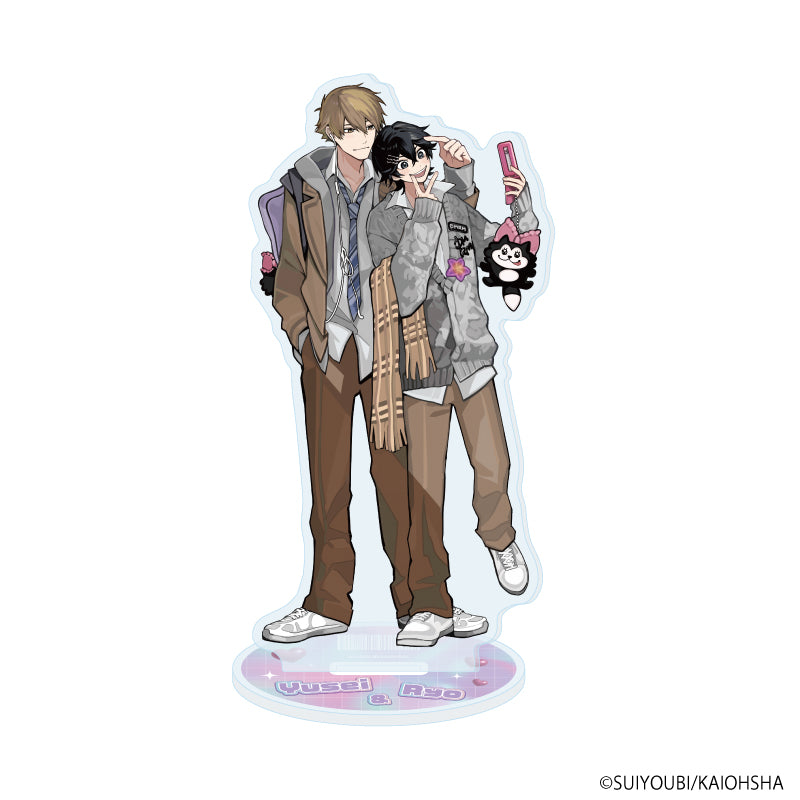 アクリルスタンド「命懸けダミーロマンス」01/三好 夕星&朝井出 亮(描き下ろしイラスト) - 公式商品画像 | AniSmile